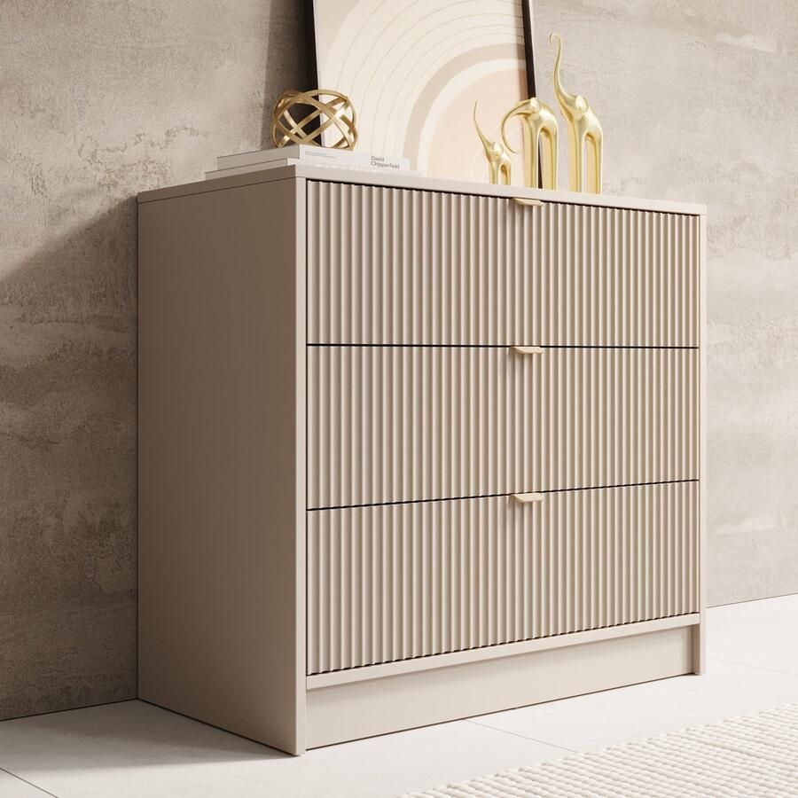 MEUBELLA Ladekast Tavares Beige 80 cm