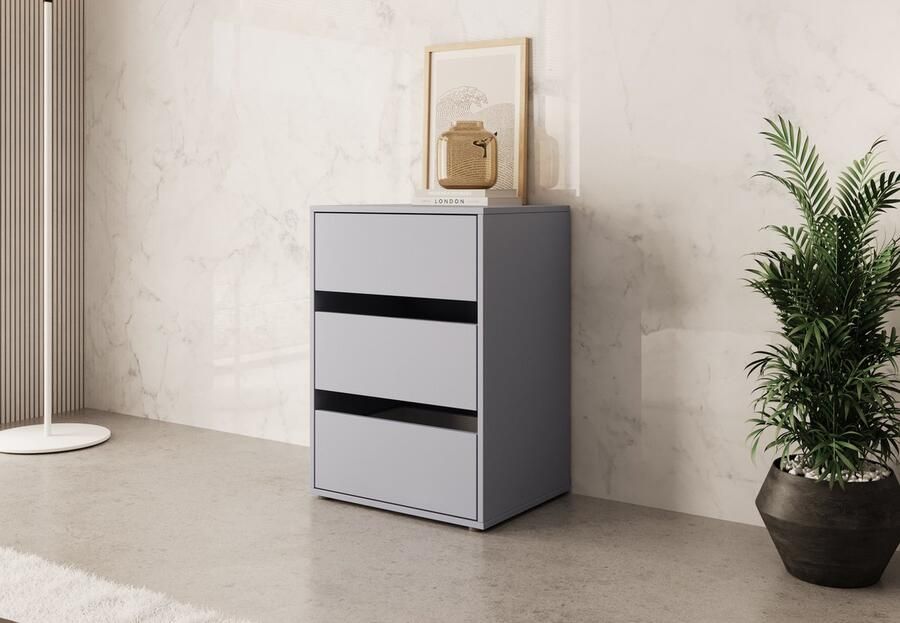 Meubella Ladekast Temple Grijs 51 cm