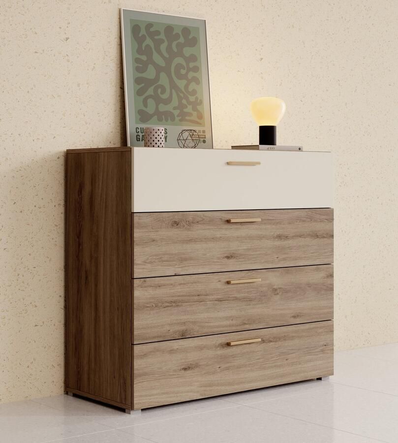 Meubella Ladekast Valduz Eiken 100 cm