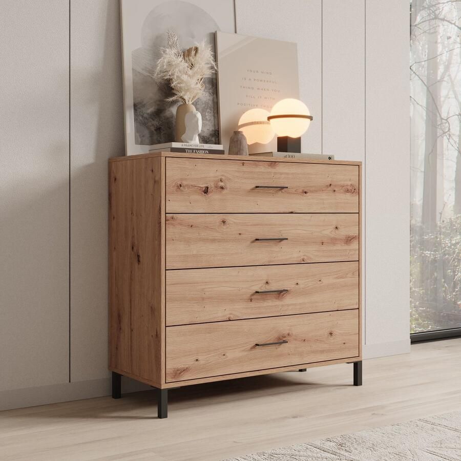MEUBELLA Ladekast Vidor Eiken 93 cm - Foto 2