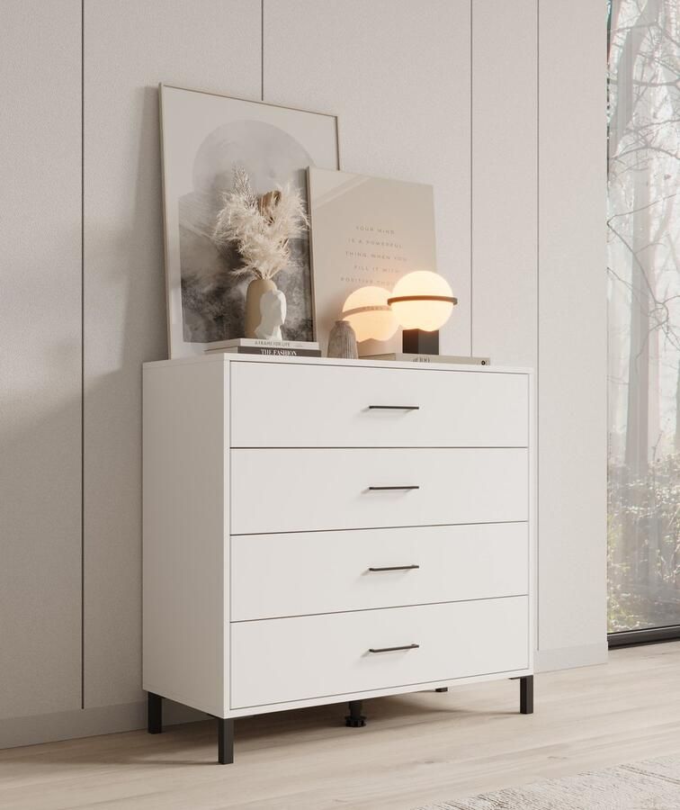 MEUBELLA Ladekast Vidor Wit 93 cm