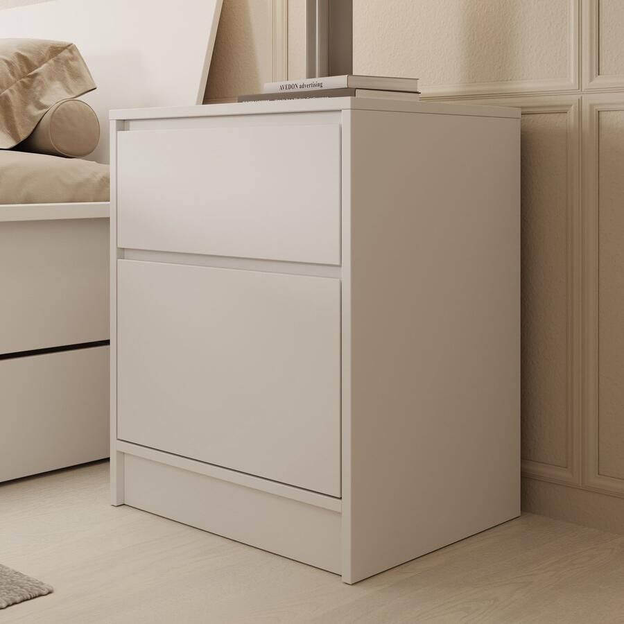 MEUBELLA Nachtkastje Brett Wit 51 cm