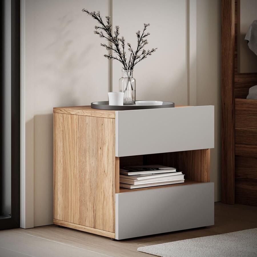 MEUBELLA Nachtkastje Innocent Eiken 46 cm