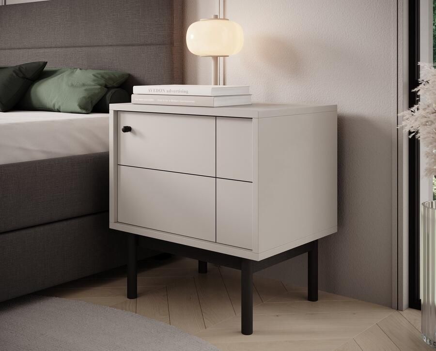 MEUBELLA Nachtkastje Jules Beige 54 cm