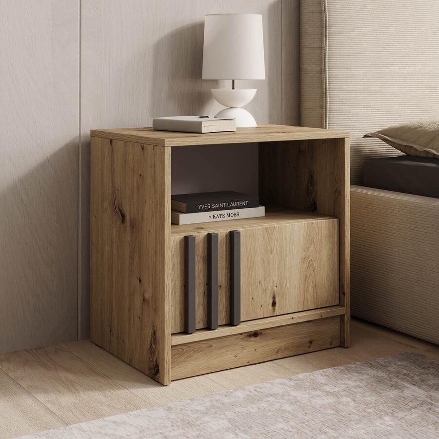MEUBELLA Nachtkastje Nauru Eiken