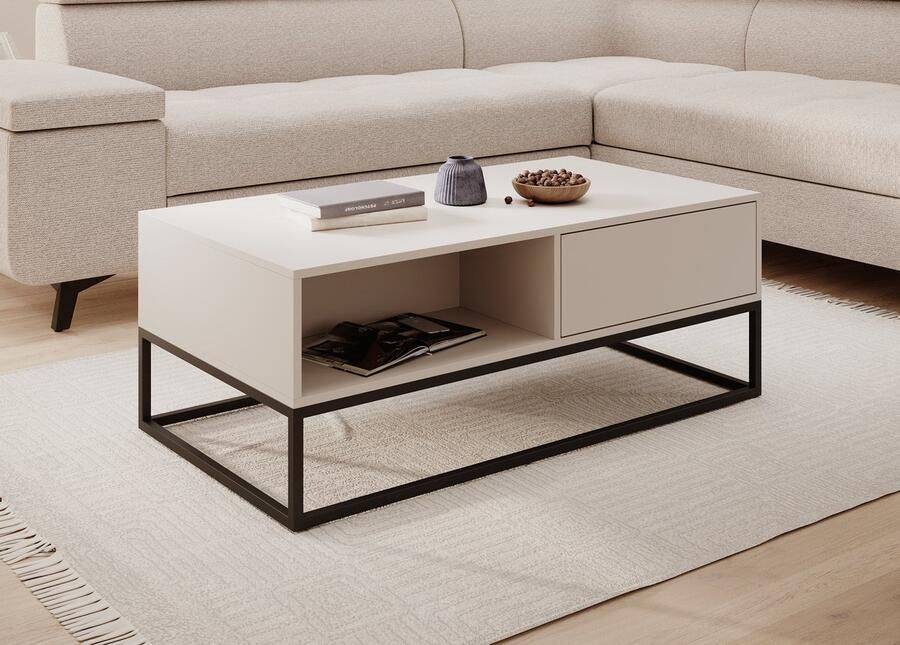 MEUBELLA Salontafel Delta Beige 120 cm