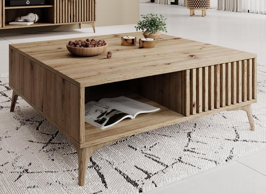 MEUBELLA Salontafel Evy Eiken 80 cm