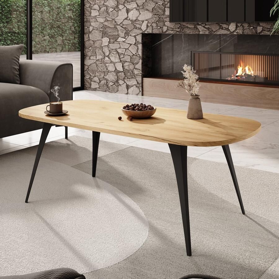 MEUBELLA Salontafel Flix Eiken 120 cm