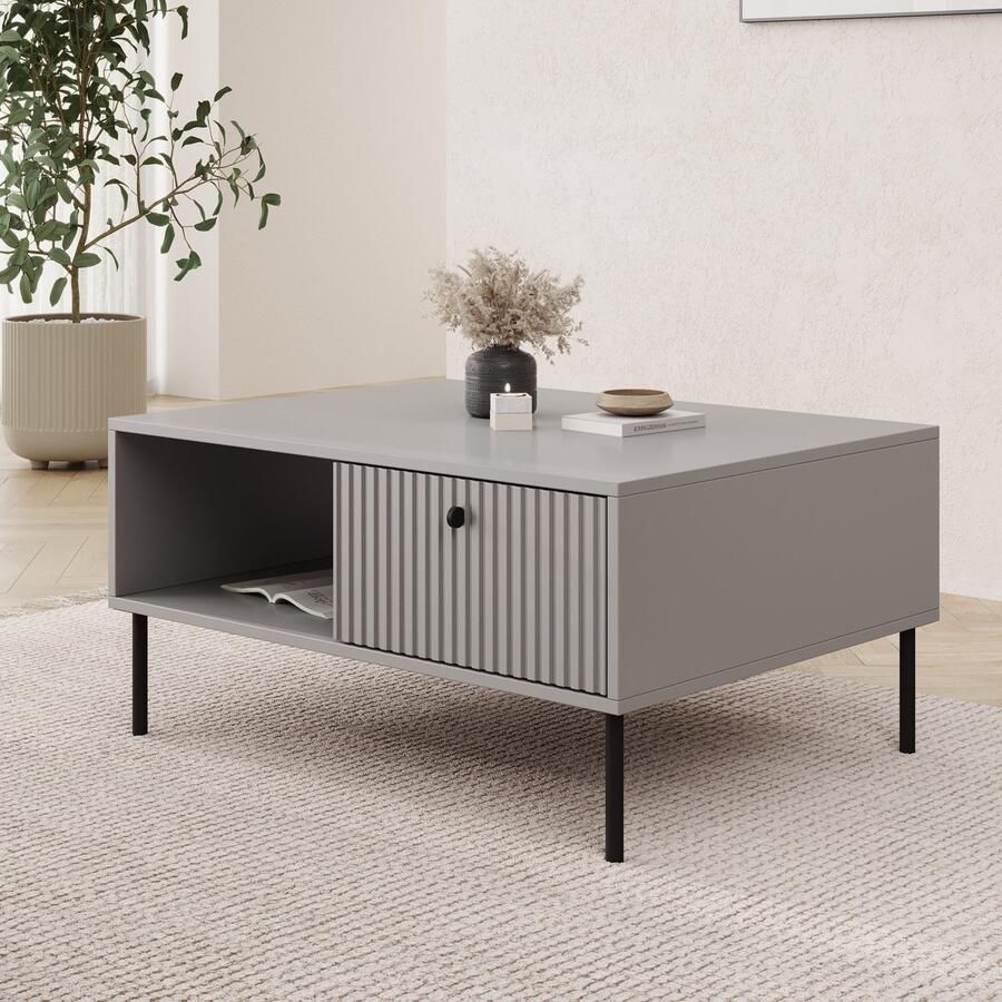 MEUBELLA Salontafel Ilux Grijs 87 cm