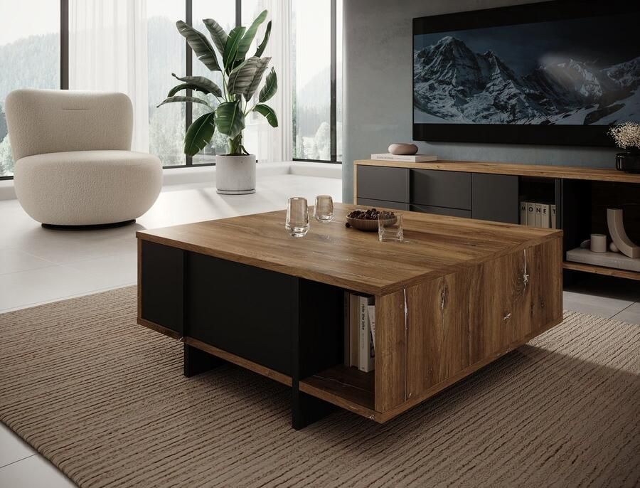 MEUBELLA Salontafel Jonna Eiken 100 cm