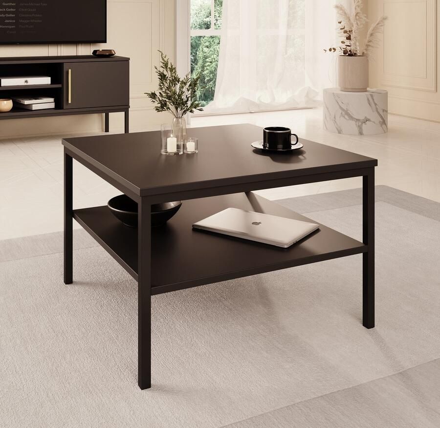 MEUBELLA Salontafel Lagos Zwart 60 cm