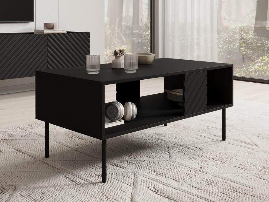 MEUBELLA Salontafel Laguna Zwart 100 cm