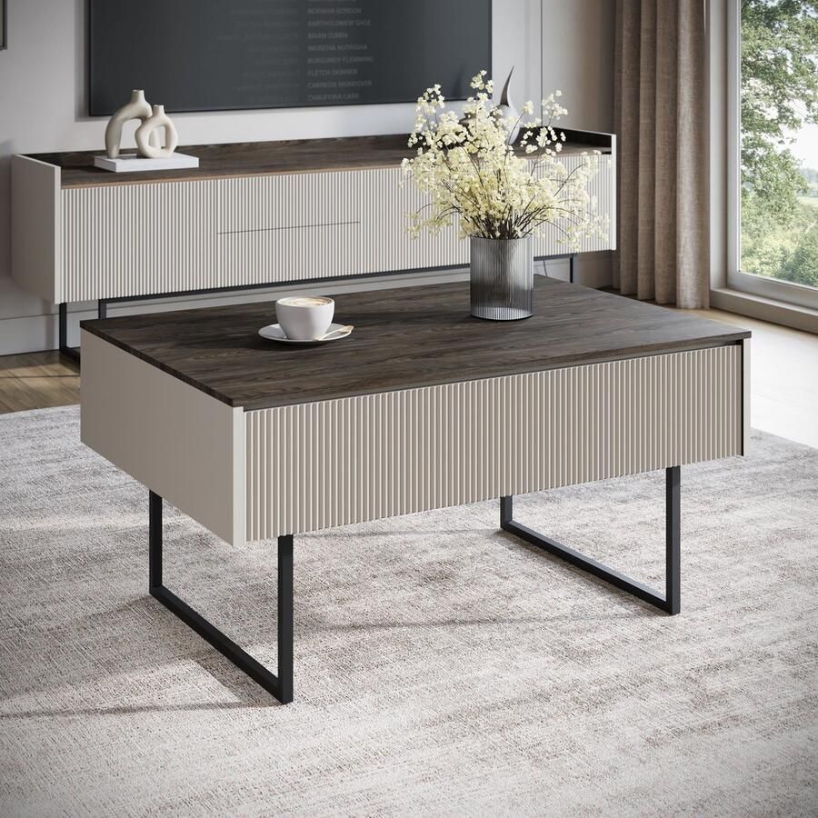 Meubella Salontafel Linq Beige 100 cm
