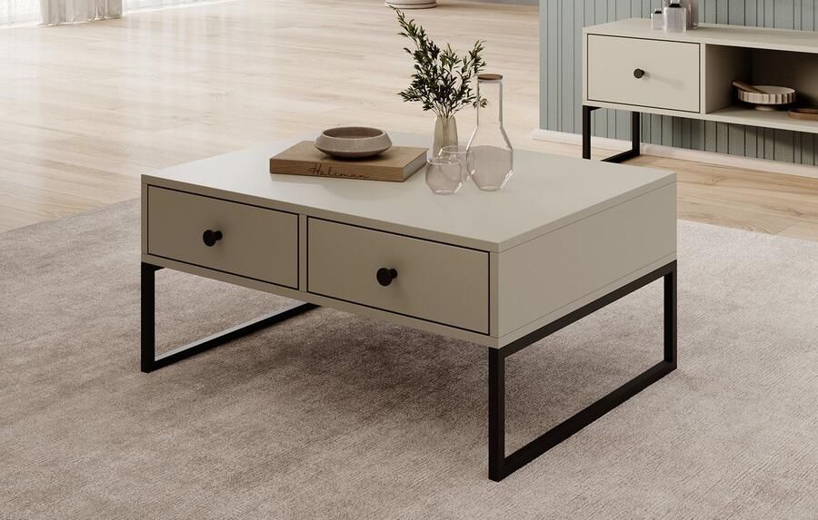 MEUBELLA Salontafel Lyndall Beige 77 cm