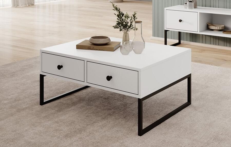 MEUBELLA Salontafel Lyndall Wit 77 cm