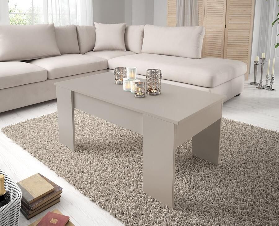 MEUBELLA Salontafel Malia Beige 100 cm