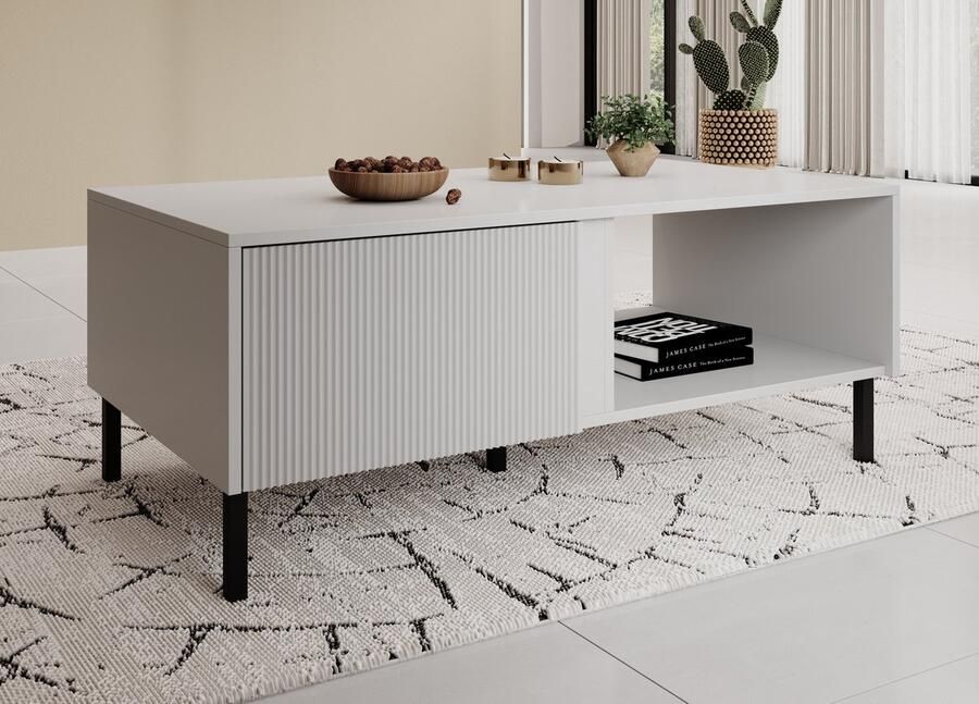 MEUBELLA Salontafel Margareth Wit 110 cm