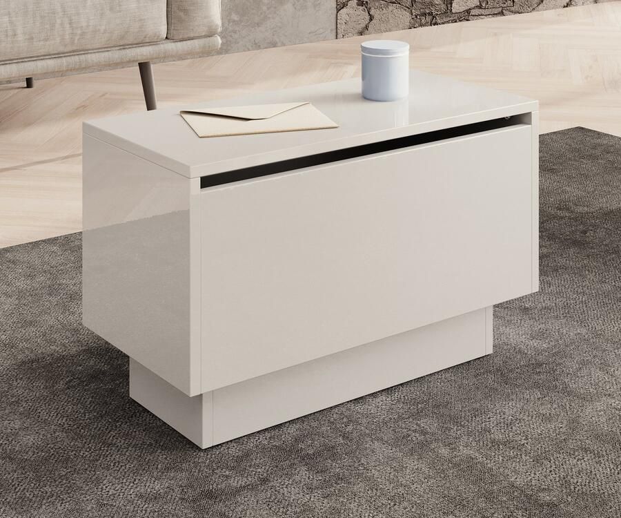 MEUBELLA Salontafel Micha Hoogglans wit 30 cm