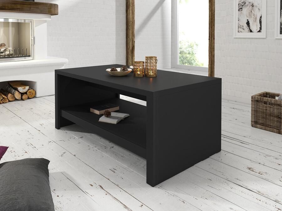 MEUBELLA Salontafel Monaco Mat zwart 120 cm