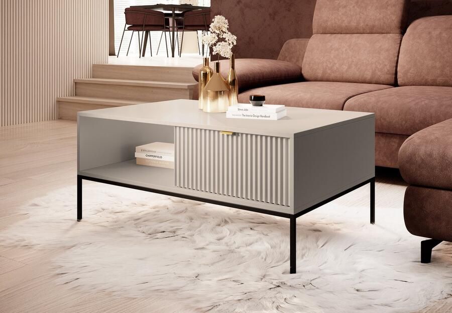 MEUBELLA Salontafel Navil Beige 104 cm