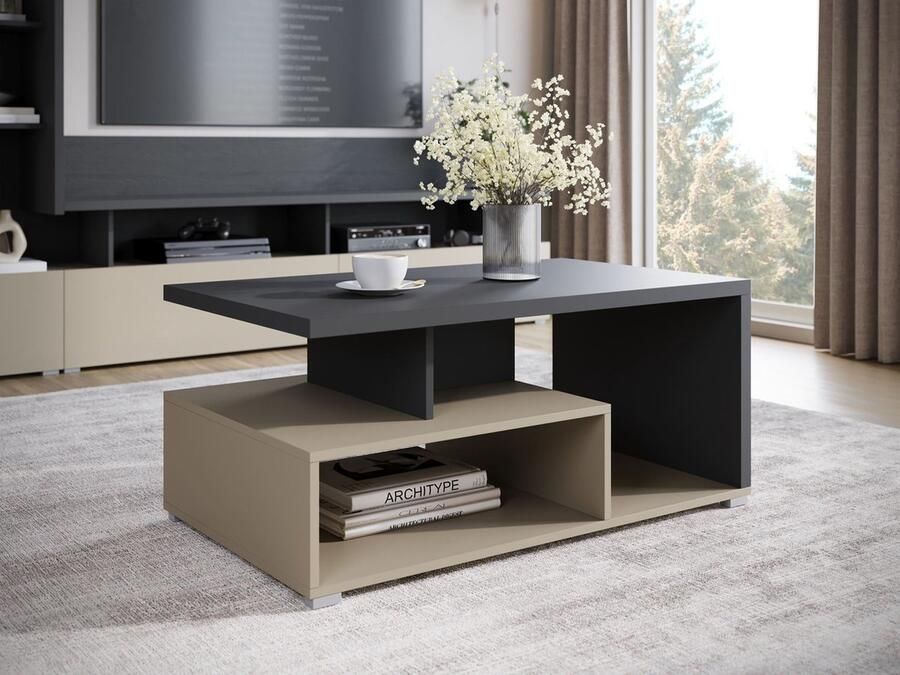 Meubella Salontafel Sekai Antraciet 100 cm