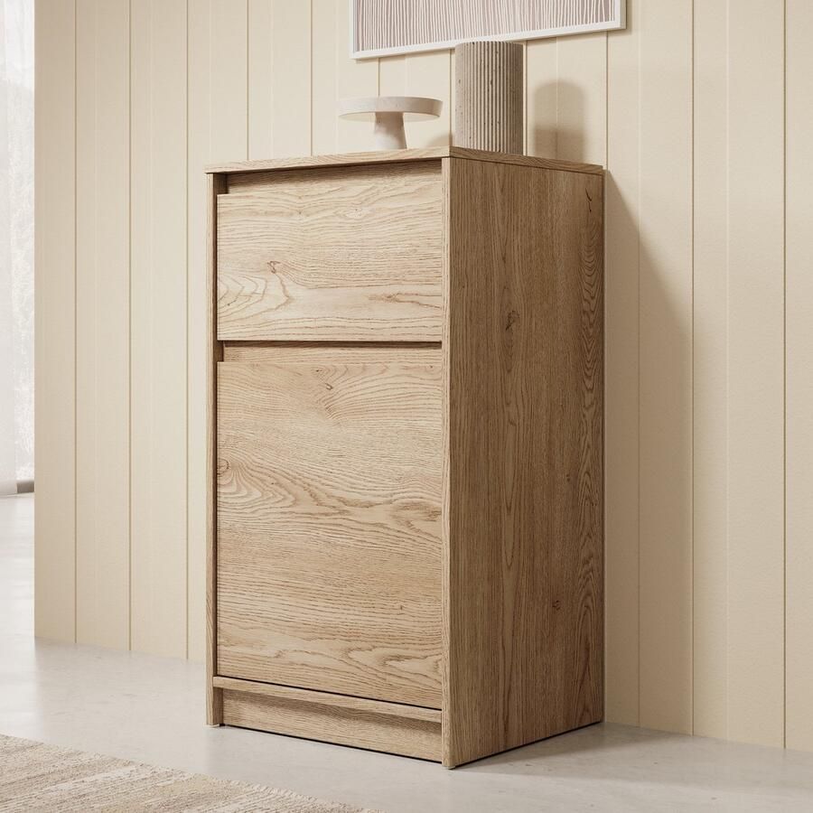 MEUBELLA Schoenenkast Cuarto Eiken 47 cm