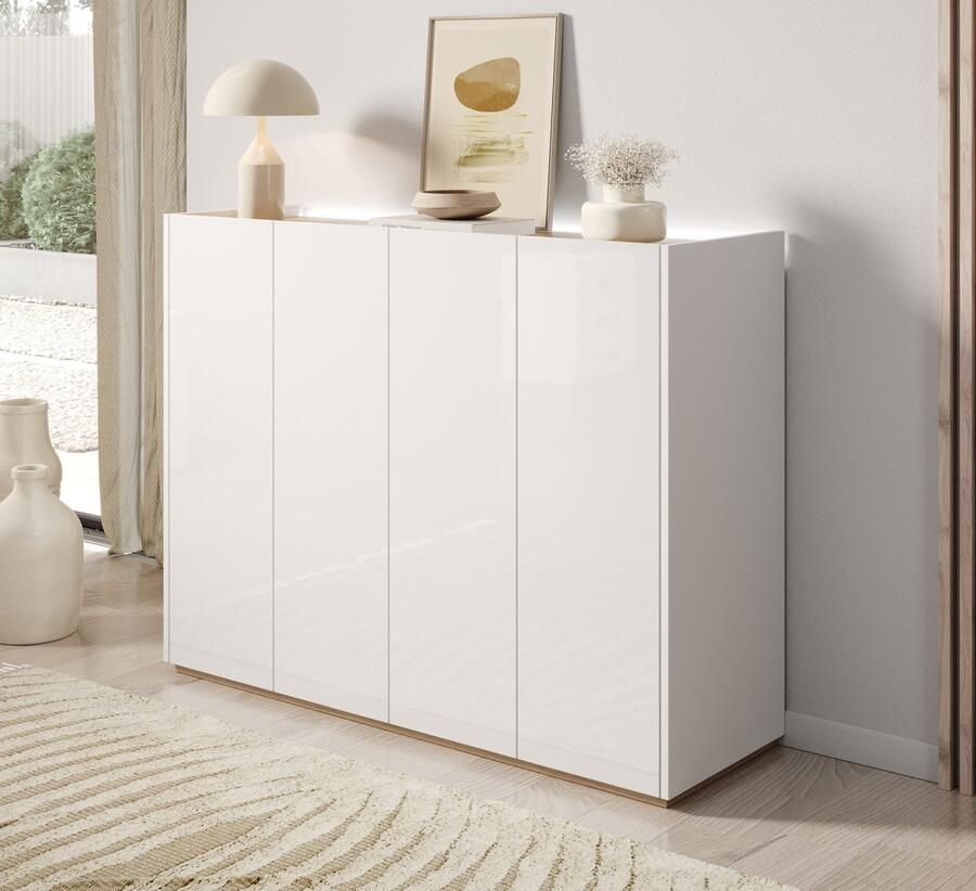 MEUBELLA Schoenenkast Encore Wit 126 cm