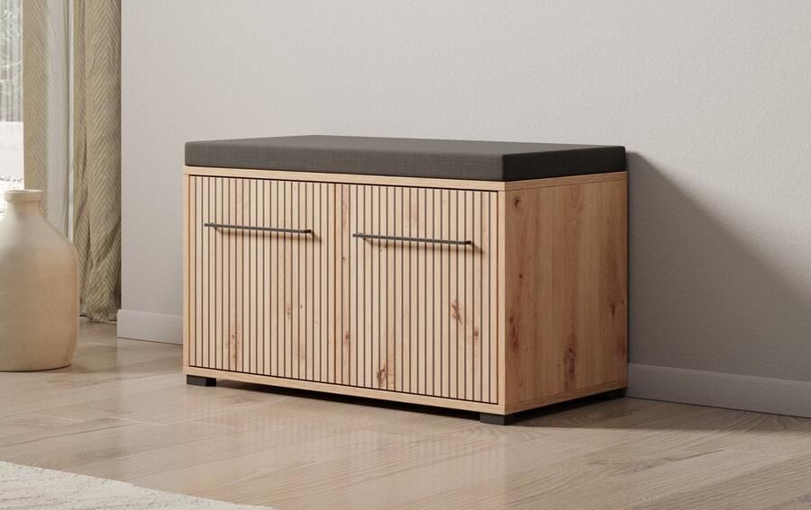 MEUBELLA Schoenenkast Lobos Eiken 80 cm