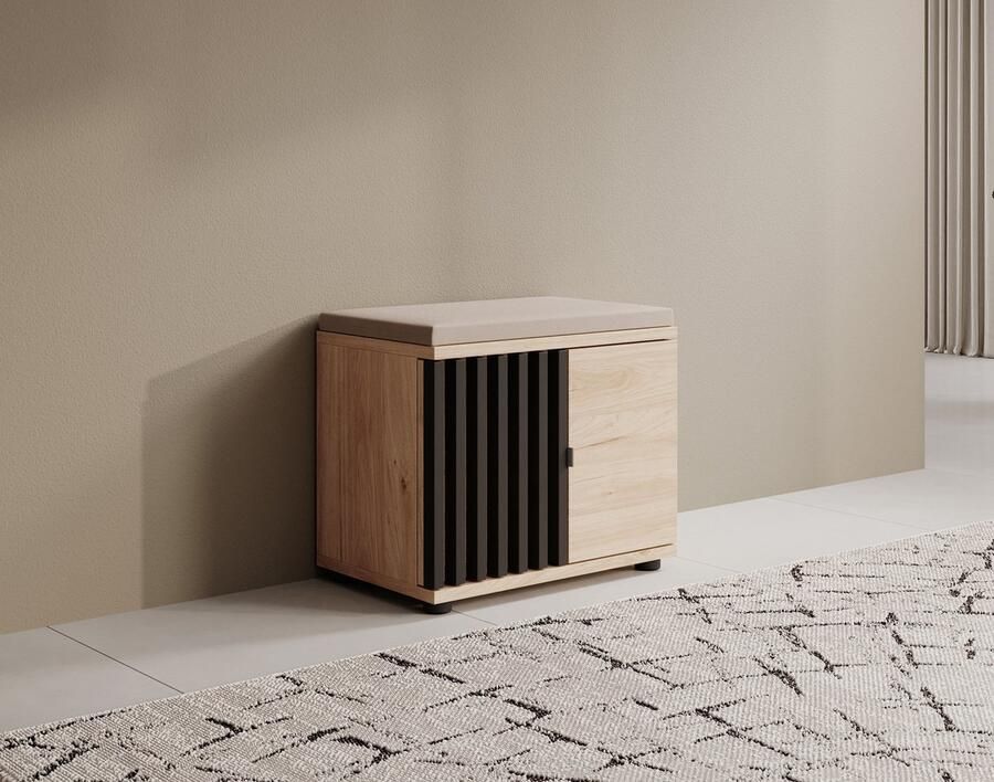 MEUBELLA Schoenenkast Piran Eiken 60 cm