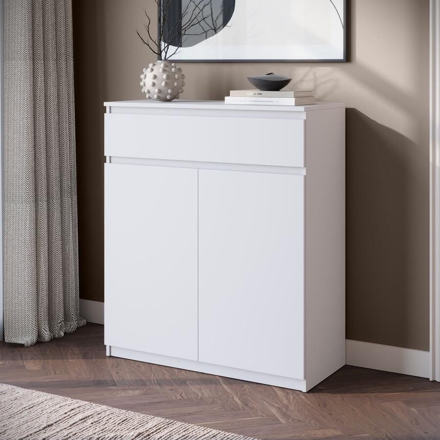 MEUBELLA Schoenenkast Santiago Wit 92 cm Met lade