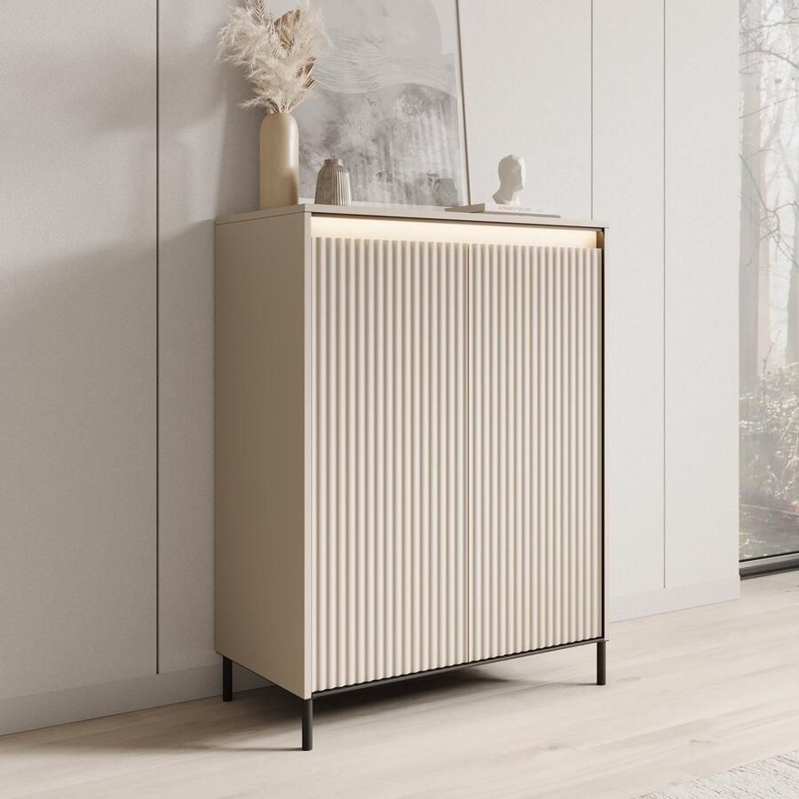 MEUBELLA Schoenenkast Timoteo Beige 78 cm