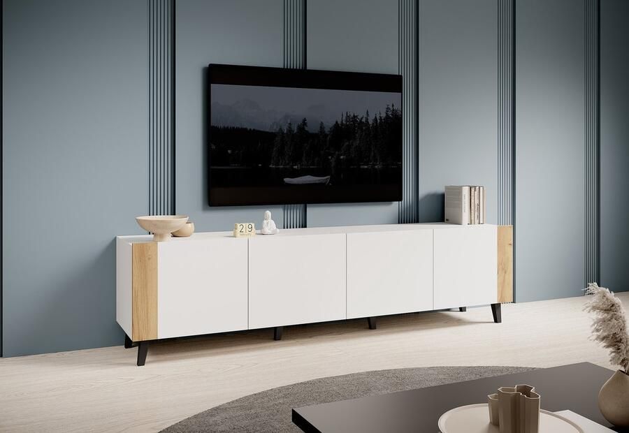 MEUBELLA TV-Meubel Formentera Wit 200 cm