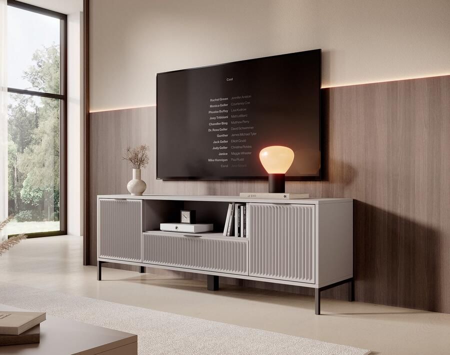 MEUBELLA TV-Meubel Lund Beige 165 cm