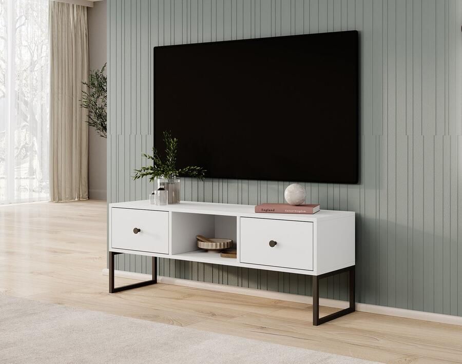 MEUBELLA TV-Meubel Lyndall Wit 115 cm