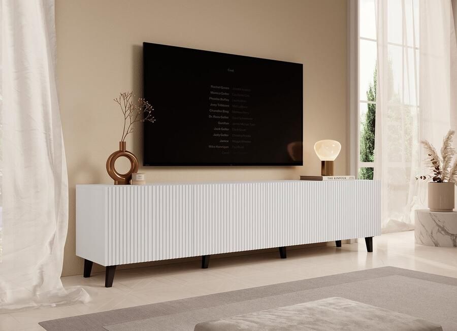 MEUBELLA TV-Meubel Palamos Wit 200 cm