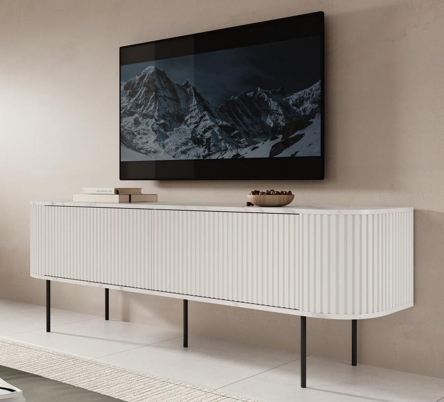 MEUBELLA TV-Meubel Reborn Wit 180 cm