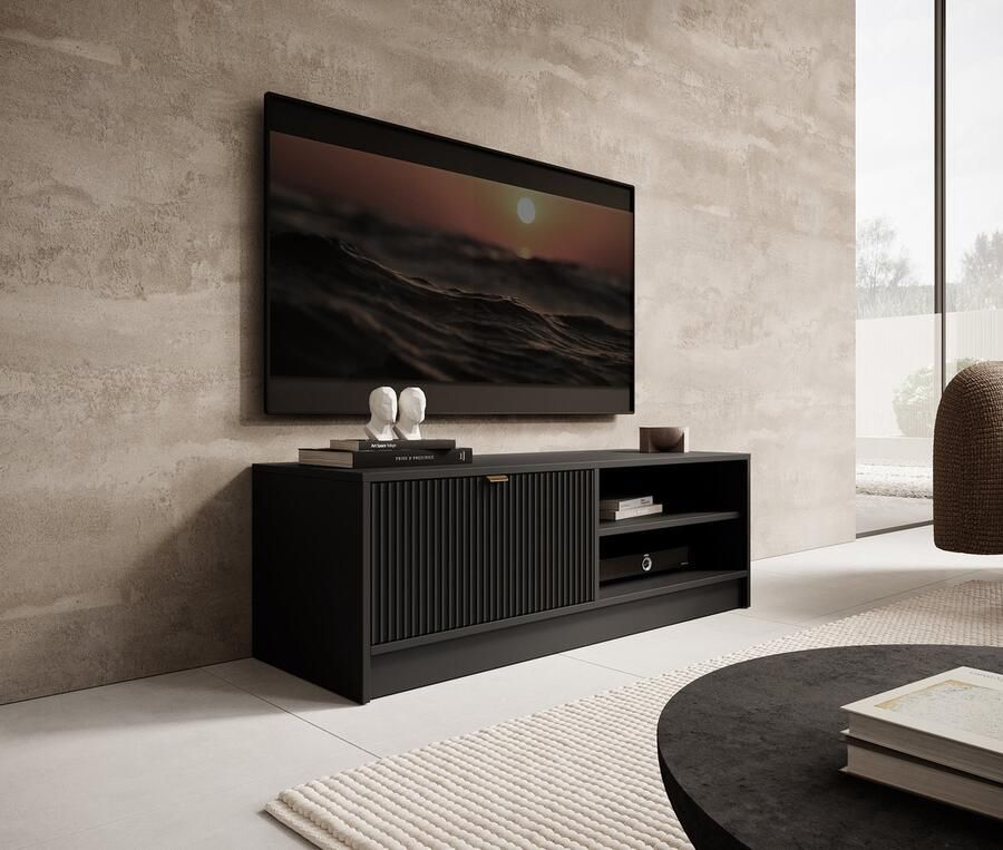 MEUBELLA TV-Meubel Tavares Zwart 120 cm