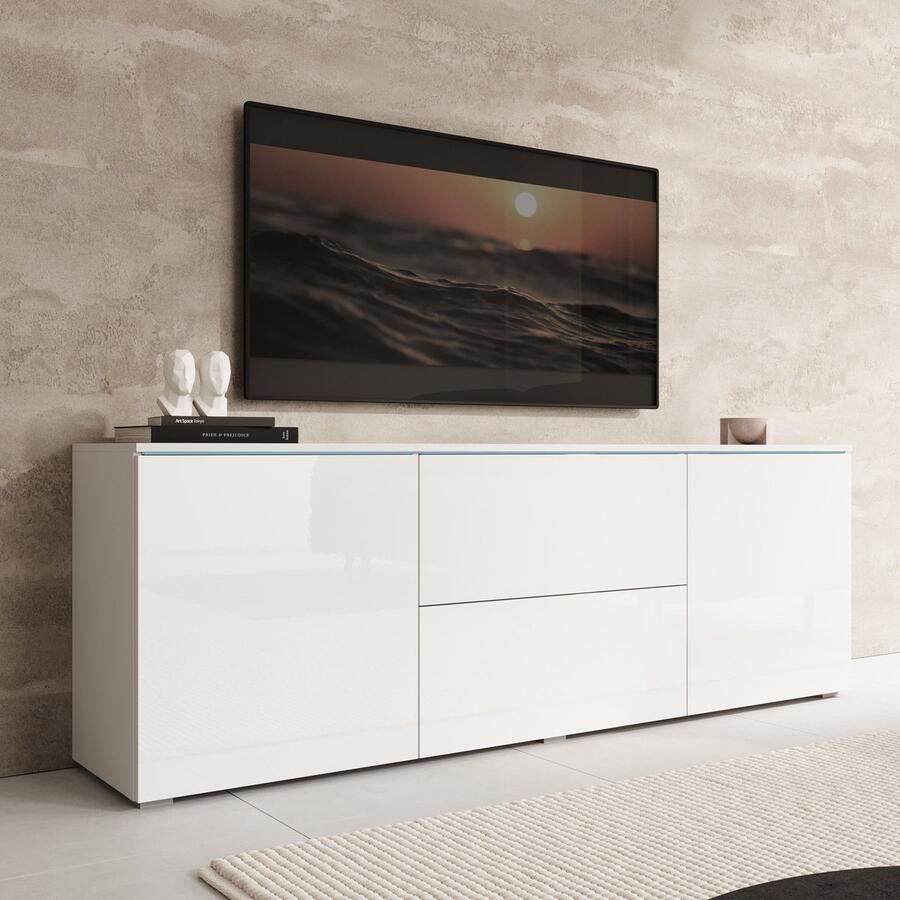 MEUBELLA TV-Meubel Vico Wit 180 cm