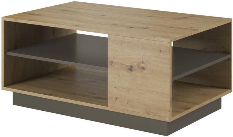 MEUBELLA Salontafel Ashley Eiken Grijs 100 cm