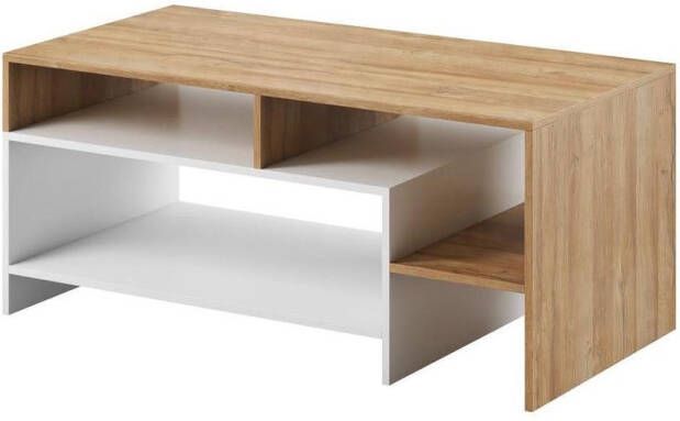 MEUBELLA Salontafel Axion Eiken Wit 120 cm