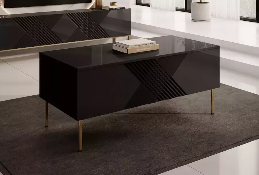 Meubella Salontafel Esco Zwart 120 cm - Foto 2