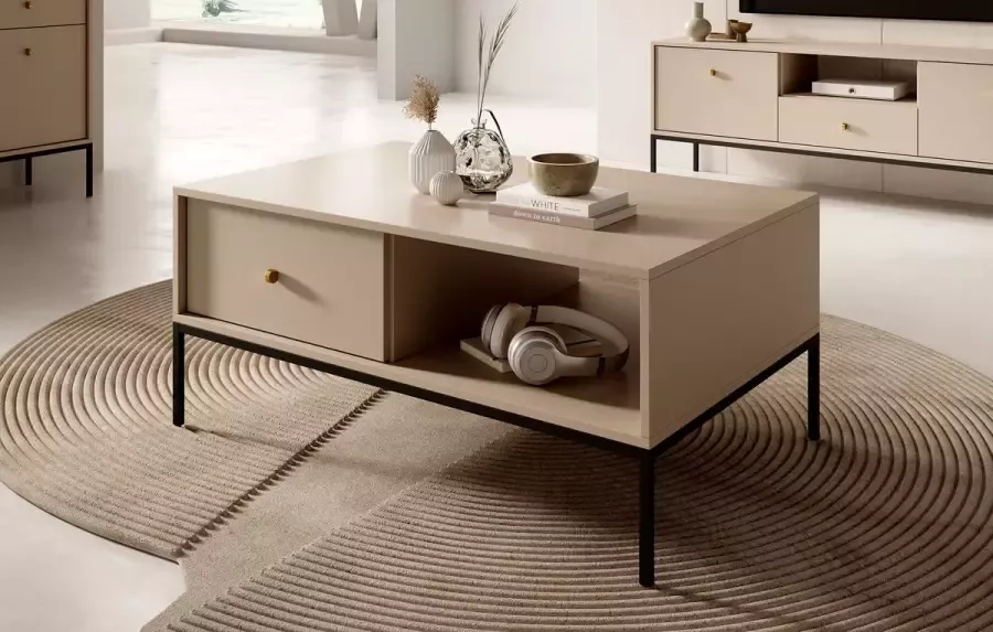 Meubella Salontafel Moreno Beige 104 cm - Foto 2