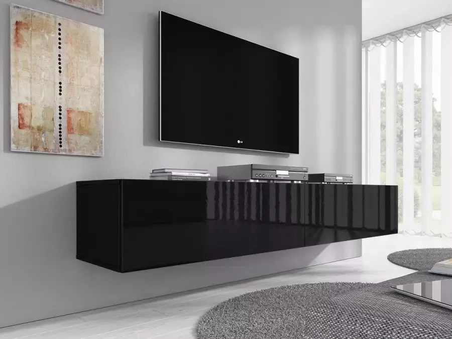 Meubella TV-Meubel Flame XL Zwart 180 cm - Foto 2