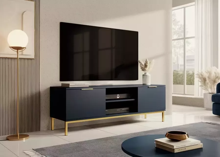 Meubella TV-Meubel Ponchi Blauw 150 cm