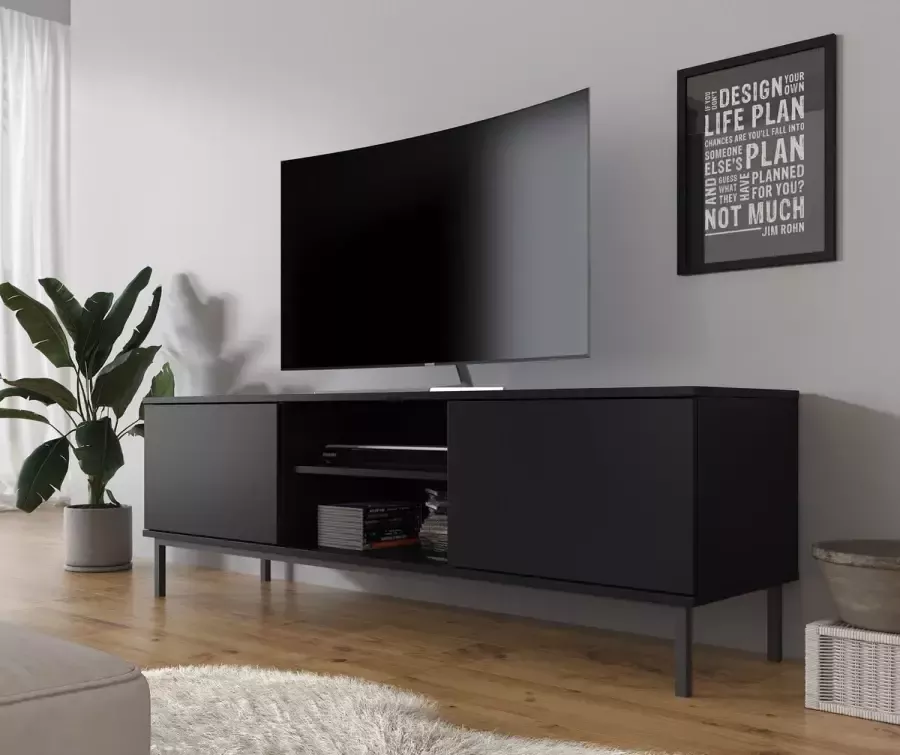 Meubella TV-Meubel Queen Mat Zwart 150 cm - Foto 2