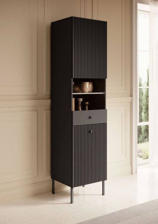 MEUBELLA Vitrinekast Vermont Antraciet 45 cm - Foto 2