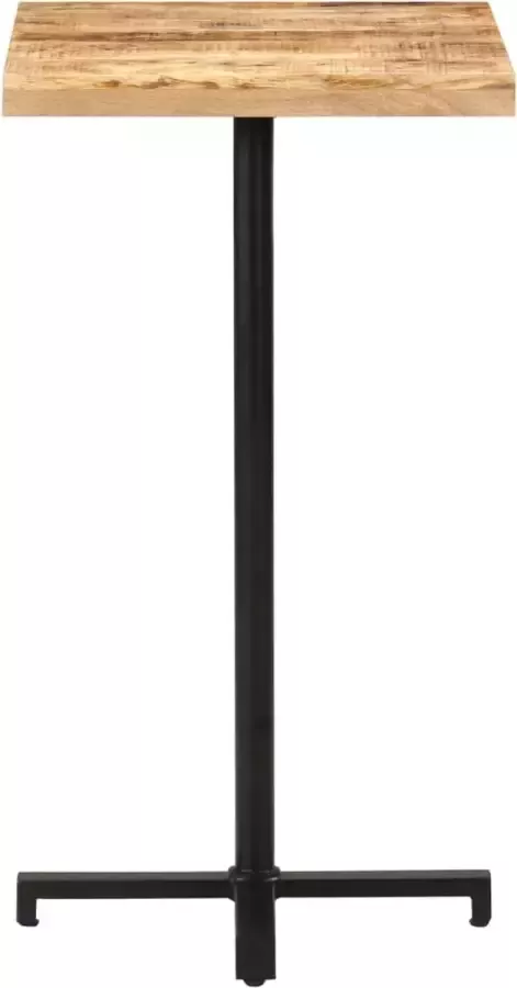 Maison Exclusive Bartafel vierkant 60x60x110 cm ruw mangohout