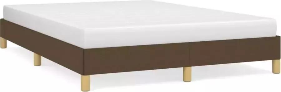 Maison Exclusive Bedframe stof donkerbruin 160x200 cm