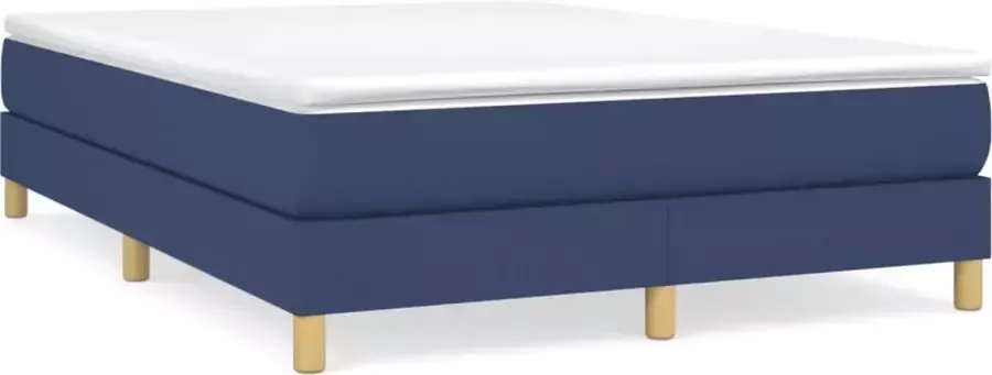 Maison Exclusive Boxspringframe stof blauw 140x200 cm