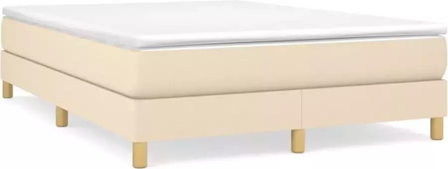 Maison Exclusive Boxspringframe stof crèmekleurig 140x200 cm